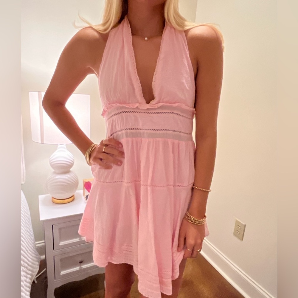 Pink Summer Mini Dress
